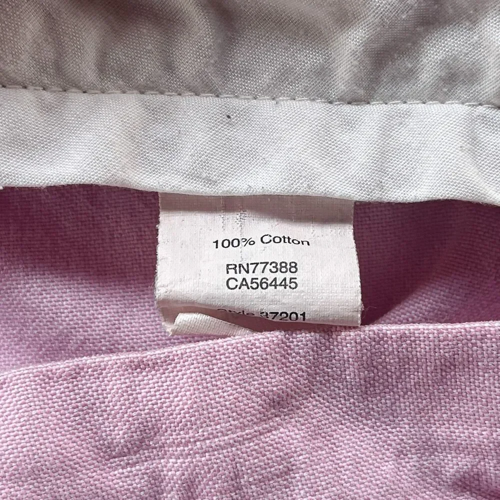 J.Crew Sunwashed Oxford Cotton Shorts - Light Pink - Men's Size 31W